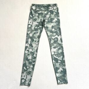 Athleta Girl Green Gray Camo 31” Printed Chit Chat Tight Leggings 866388 XXL 16